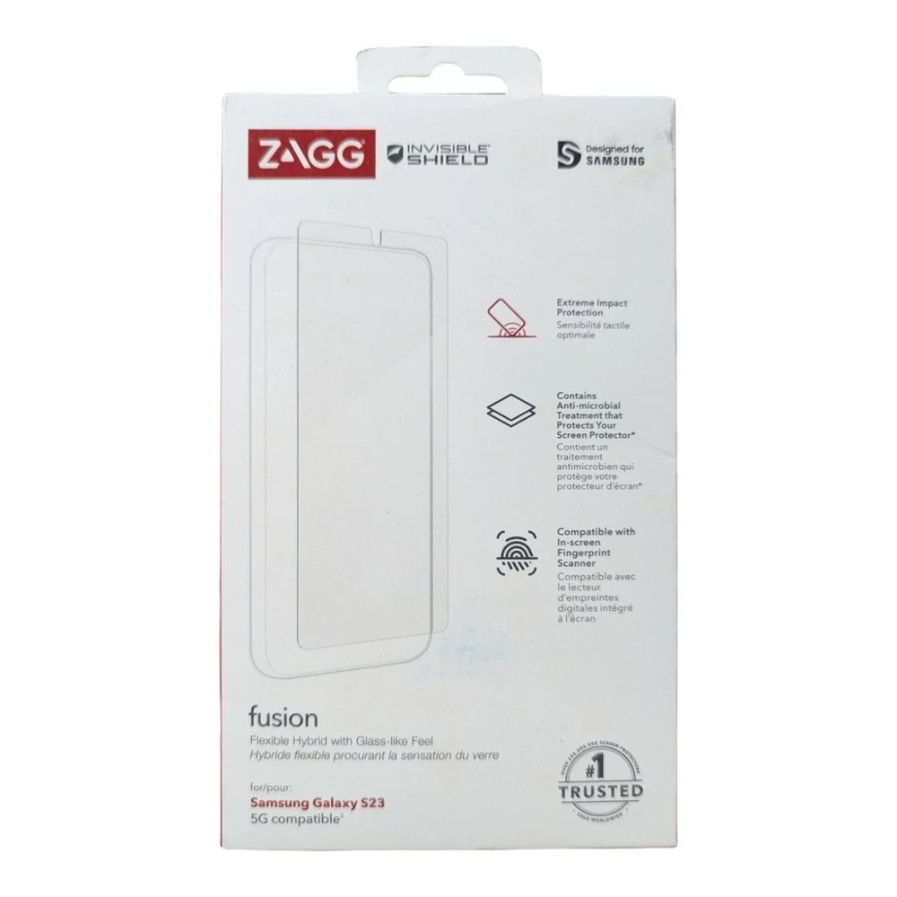 F3. ZAGG Invisible Shield Fusion Screen Protector For Samsung Galaxy S23